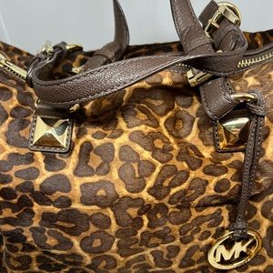 MICHAEL KORS Cheetah calfskin handbag